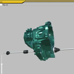 Mô phỏng thực hành lắp ráp hệ thống truyền lực với hộp số tự động ngang