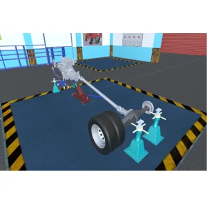 Mô phỏng thực hành về lắp ráp hệ thống truyền lực với hộp số cơ khí dọc